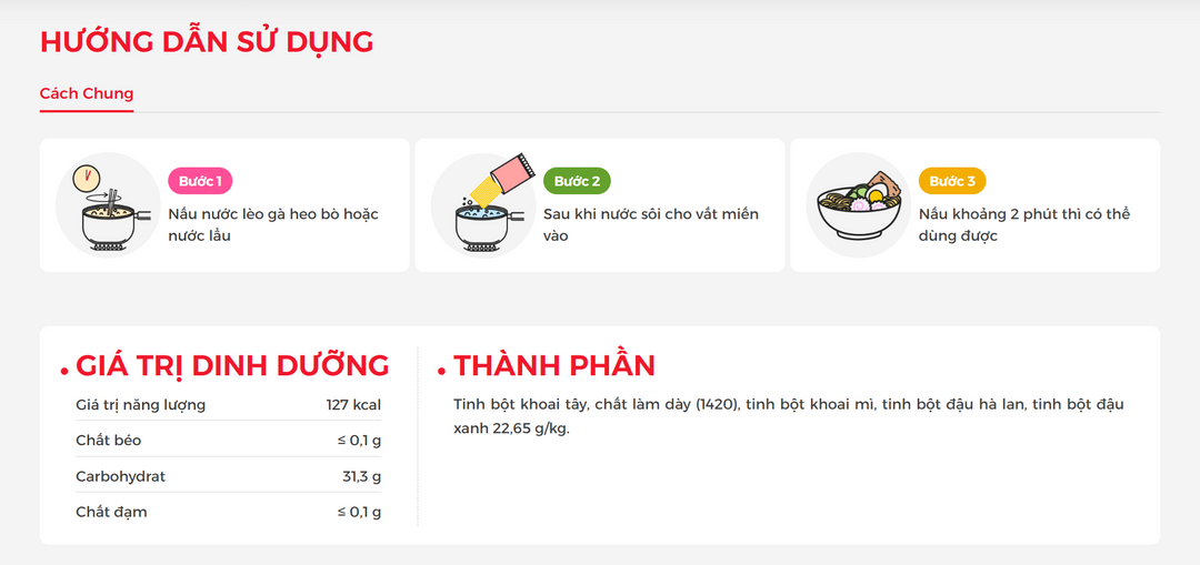 Phu Huong Vermicelli (Miến Phú Hương)