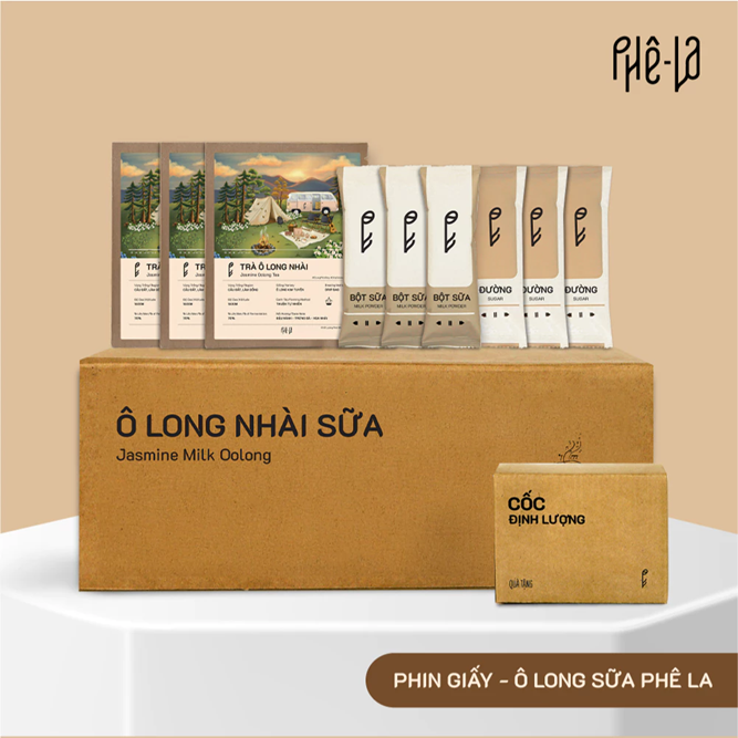 Trà hoa nhài Phe La Set - Hộp 10 gói, 2 hương vị
