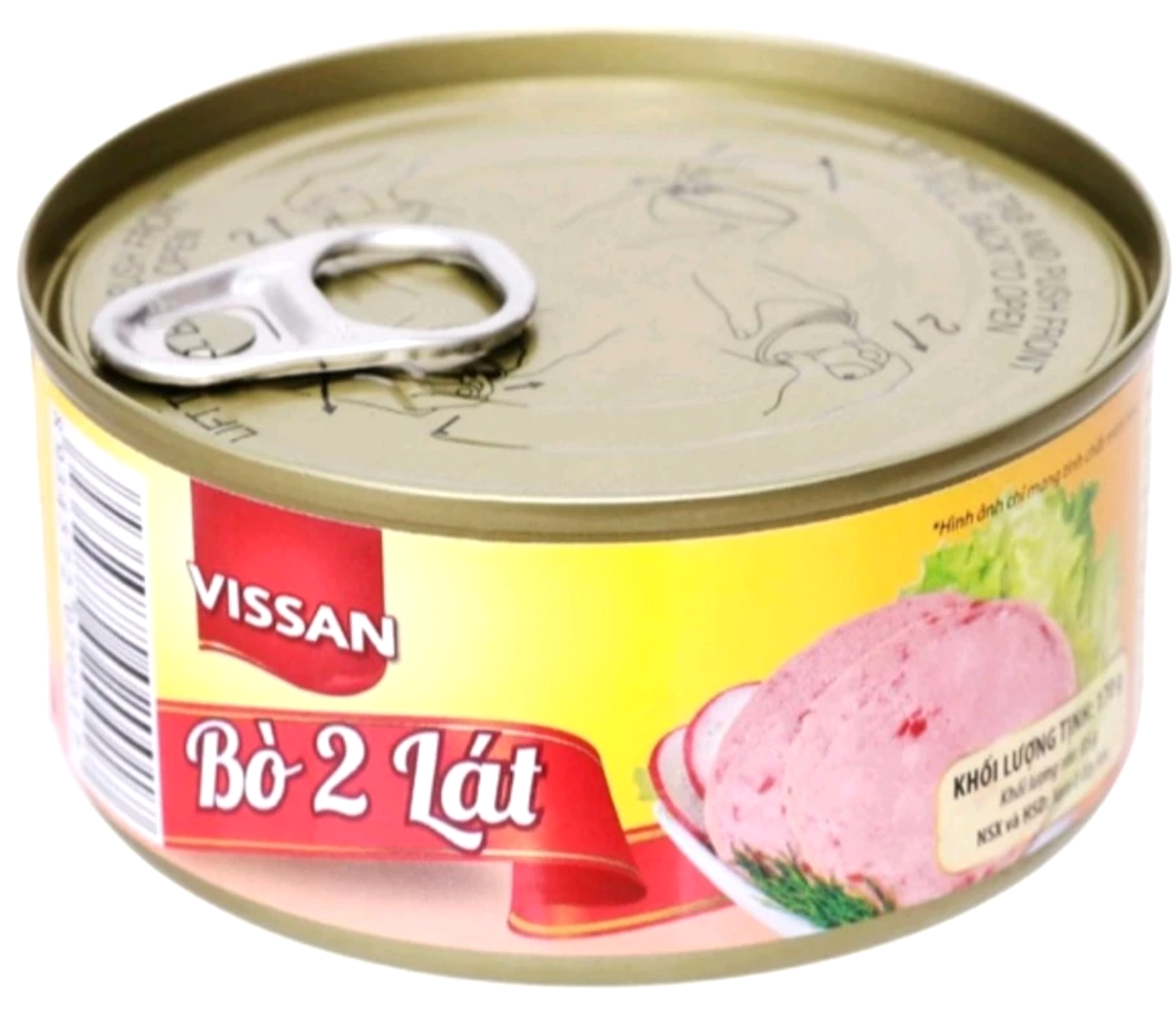 Thịt Hộp (Heo/Bò 2 Lát)