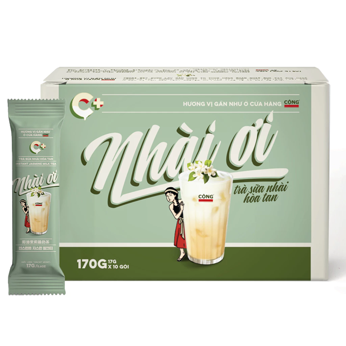 Cộng Jasmine Milk Tea (Trà Sữa Hoa Nhài) - 10 sticks/box