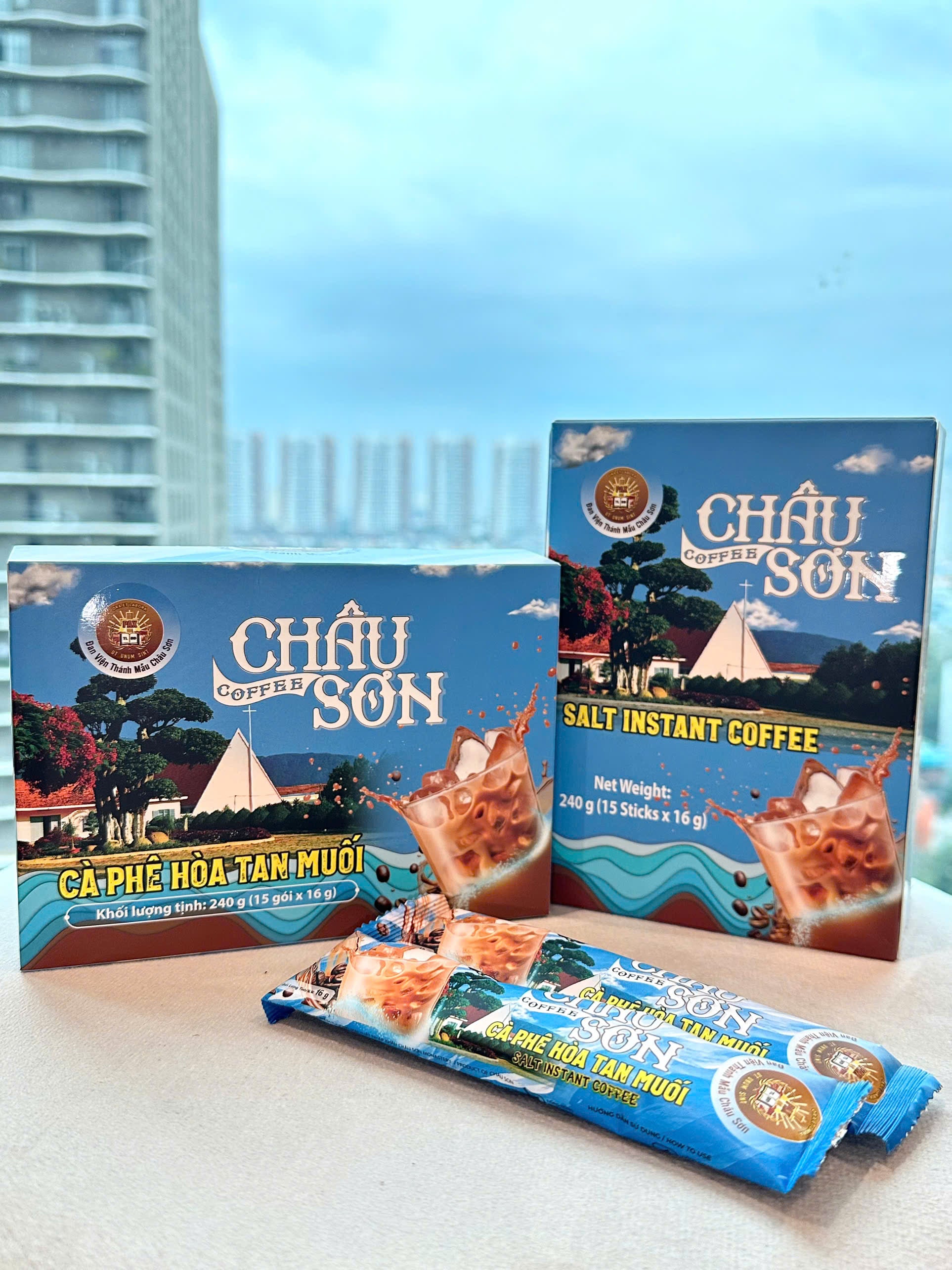 Cà phê hòa tan (có muối hoặc sữa) - 15 gói/hộp