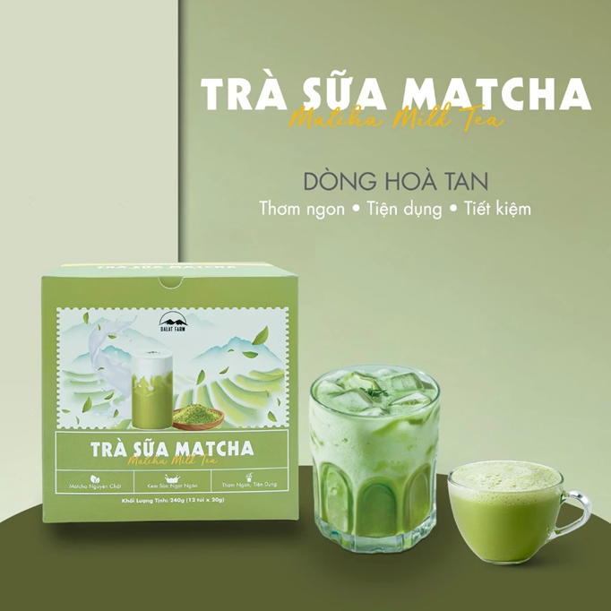 Matcha Latte Milktea (Trà Sữa Matcha Latte) - 10 sticks/box