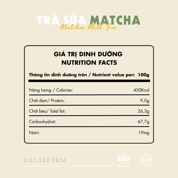 Matcha Latte Milktea (Trà Sữa Matcha Latte) - 10 sticks/box