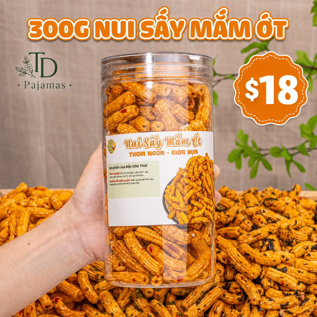 [New Product] Crispy Pasta (Nui Sấy Tẩm Vị) – 3 Flavors