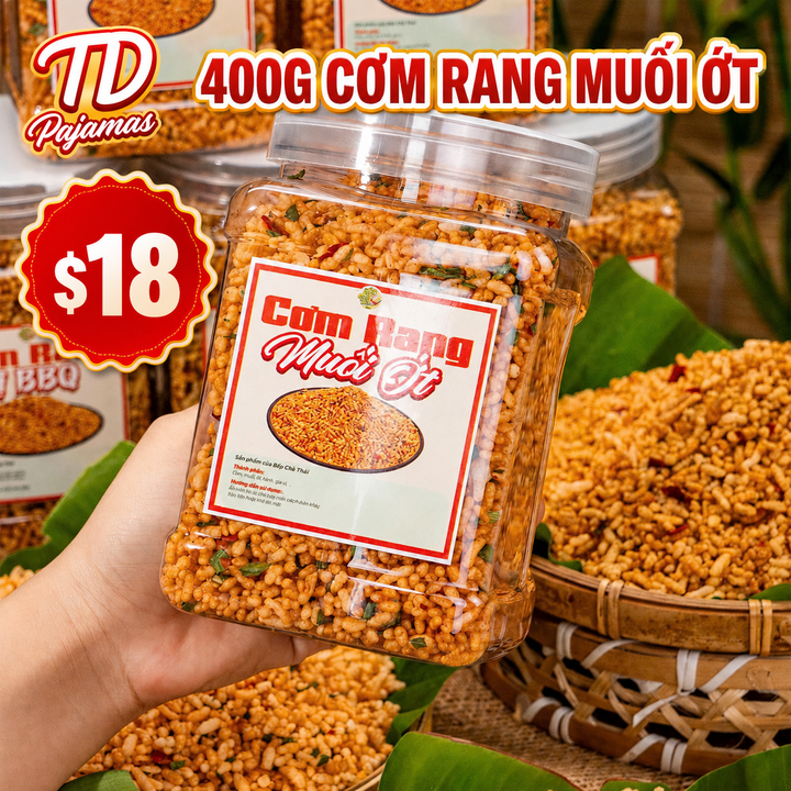 [New Product] Seasoned Rice Snack (Cơm Rang) – 2 Flavors