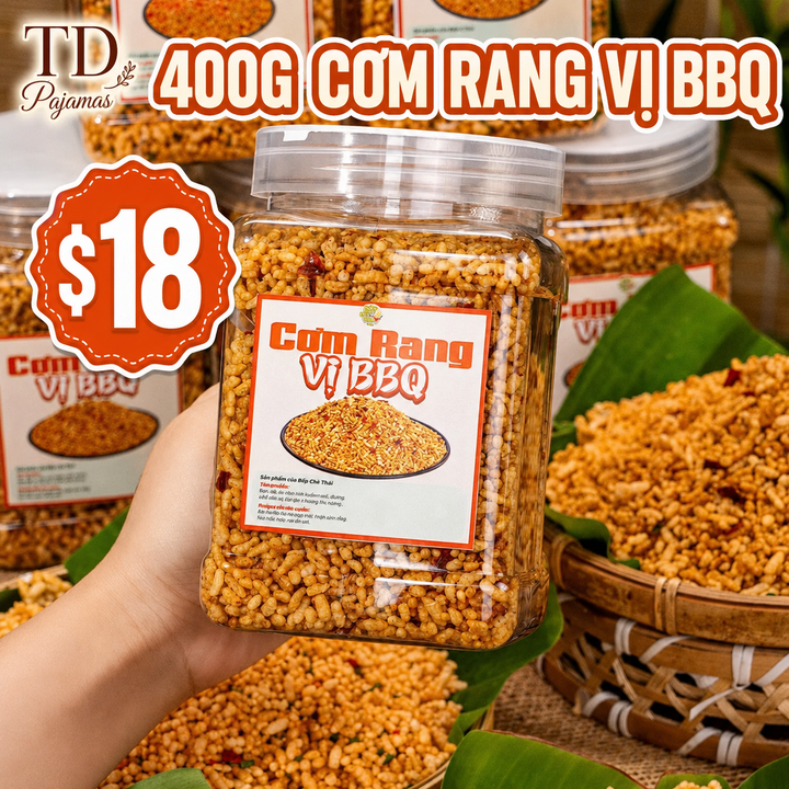 [New Product] Seasoned Rice Snack (Cơm Rang) – 2 Flavors