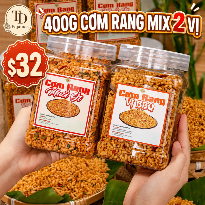 [New Product] Seasoned Rice Snack (Cơm Rang) – 2 Flavors