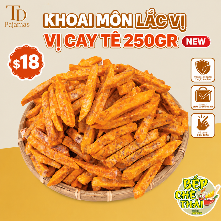 [New Product] Seasoned Taro Chips (Khoai Môn Lắc Vị) - 2 Flavors