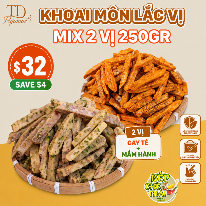 [New Product] Seasoned Taro Chips (Khoai Môn Lắc Vị) - 2 Flavors