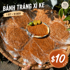 Spicy Rice Paper (Bánh Tráng Xì Ke) – 10 bags/set