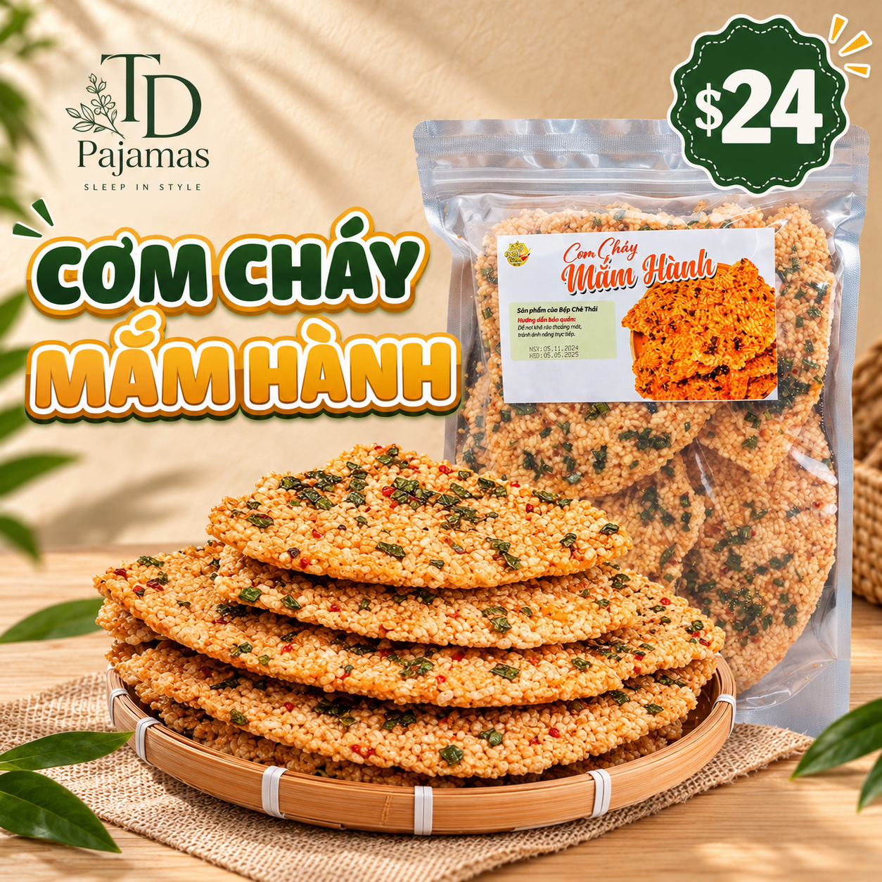 Rice Cracker (Cơm Cháy Mắm Hành)