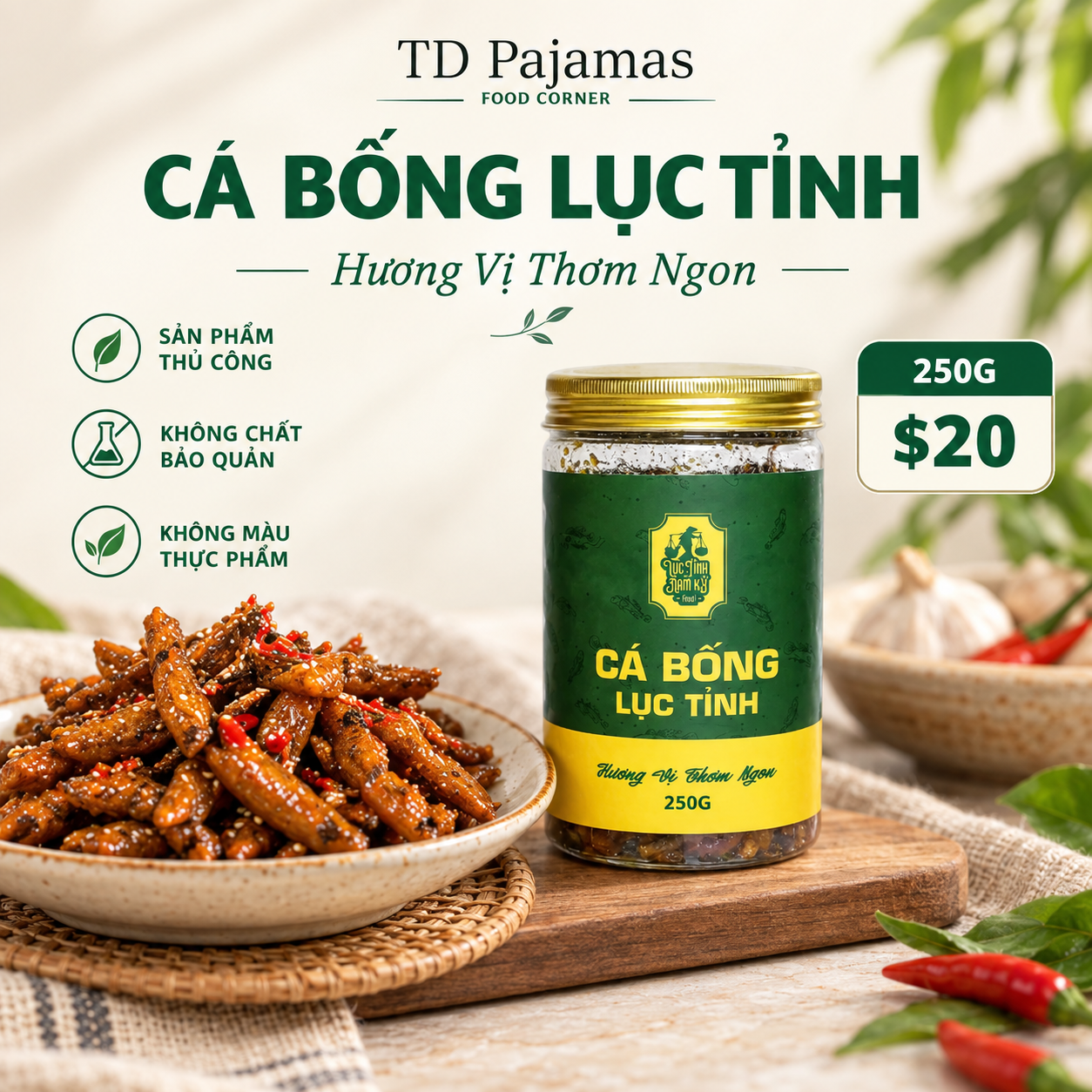 [New Product] Dried/Grilled Fish (Mắm Cá Khô) – 2 Flavors