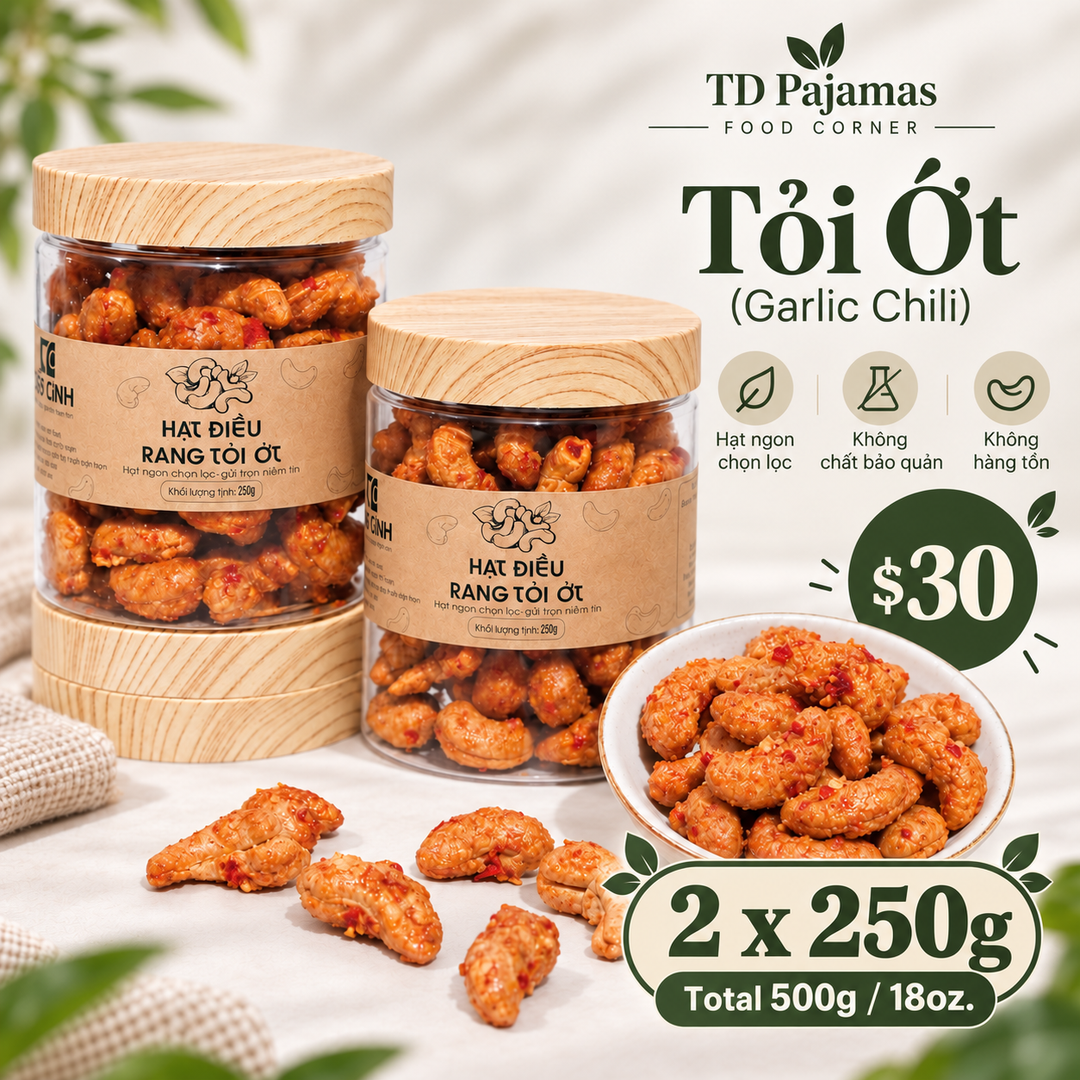 Cashews Nut (Hạt Điều Rang Muối) – 3 Flavors