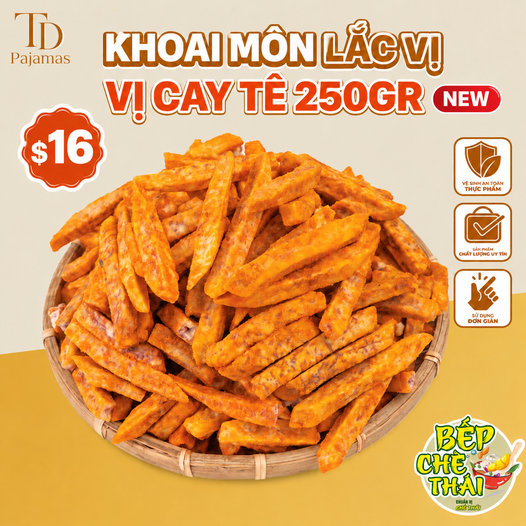 [New Product] Seasoned Taro Chips (Khoai Môn Lắc Vị) - 2 Flavors