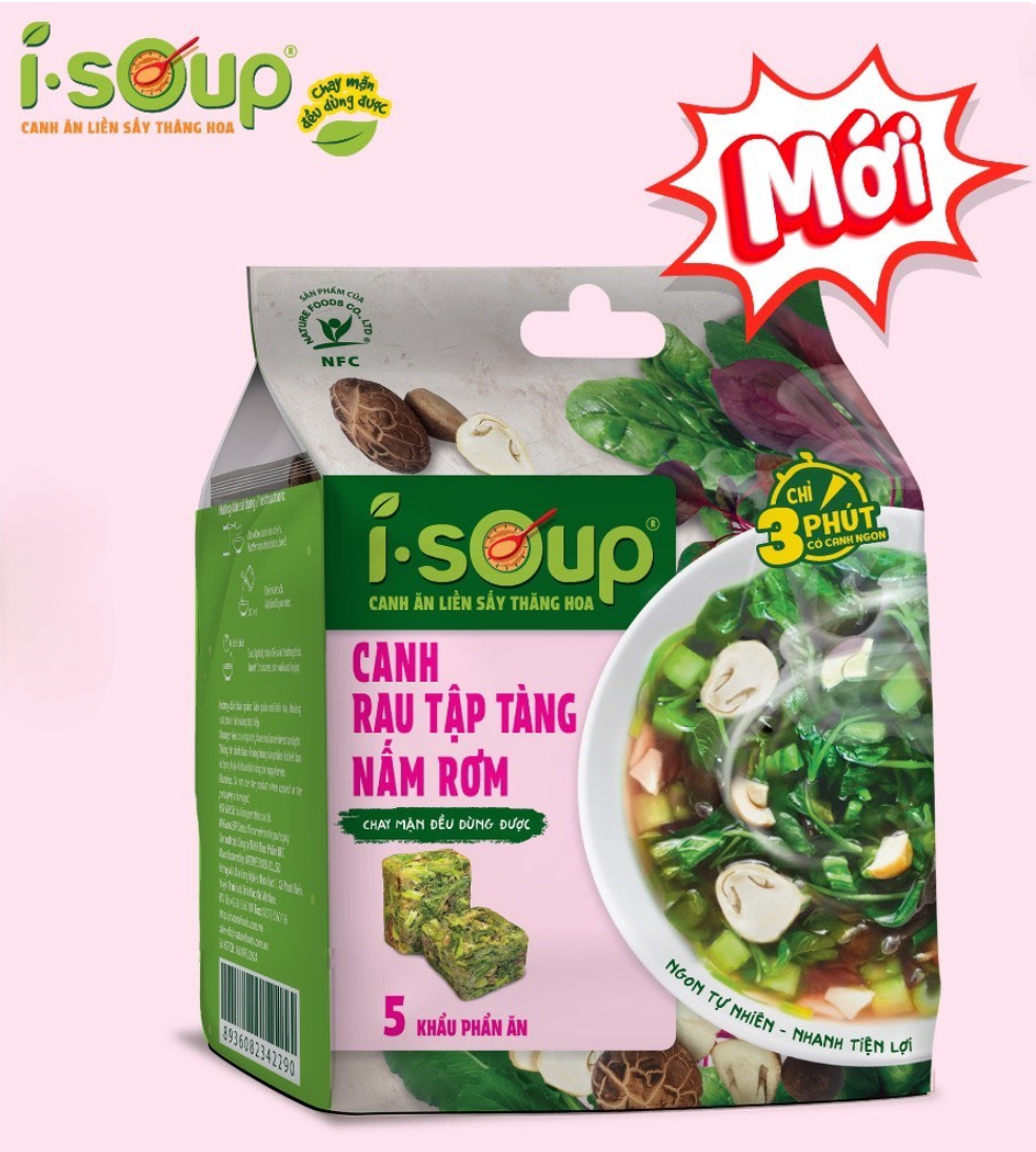 Súp đông khô iSoup (5-6 viên/gói)